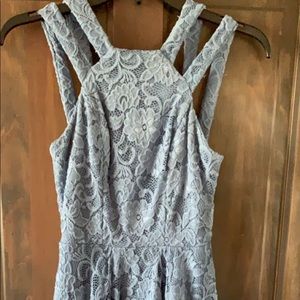 Blue lace dress